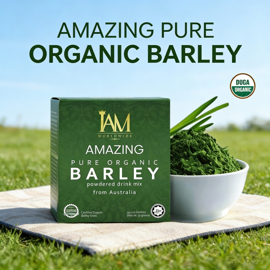 Original IAM Amazing Pure Organic Barley Powdered Drink Mix 3g x ...