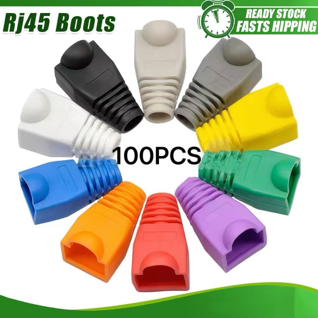 50/100PCS RJ45 Boots Ethernet Network Cable Strain Relief Boots Cable ...