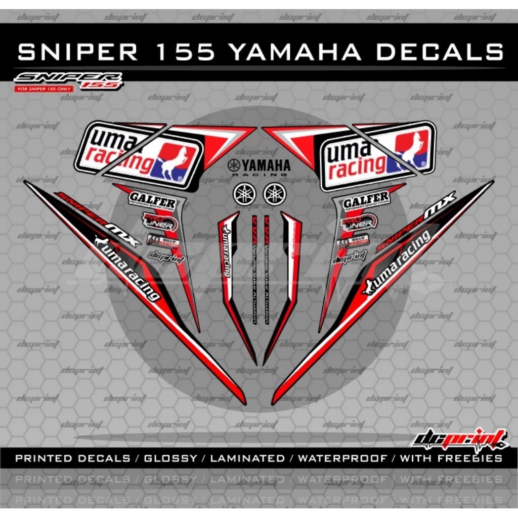 Shop yamaha sniper 155 decals for Sale on Shopee Philippines