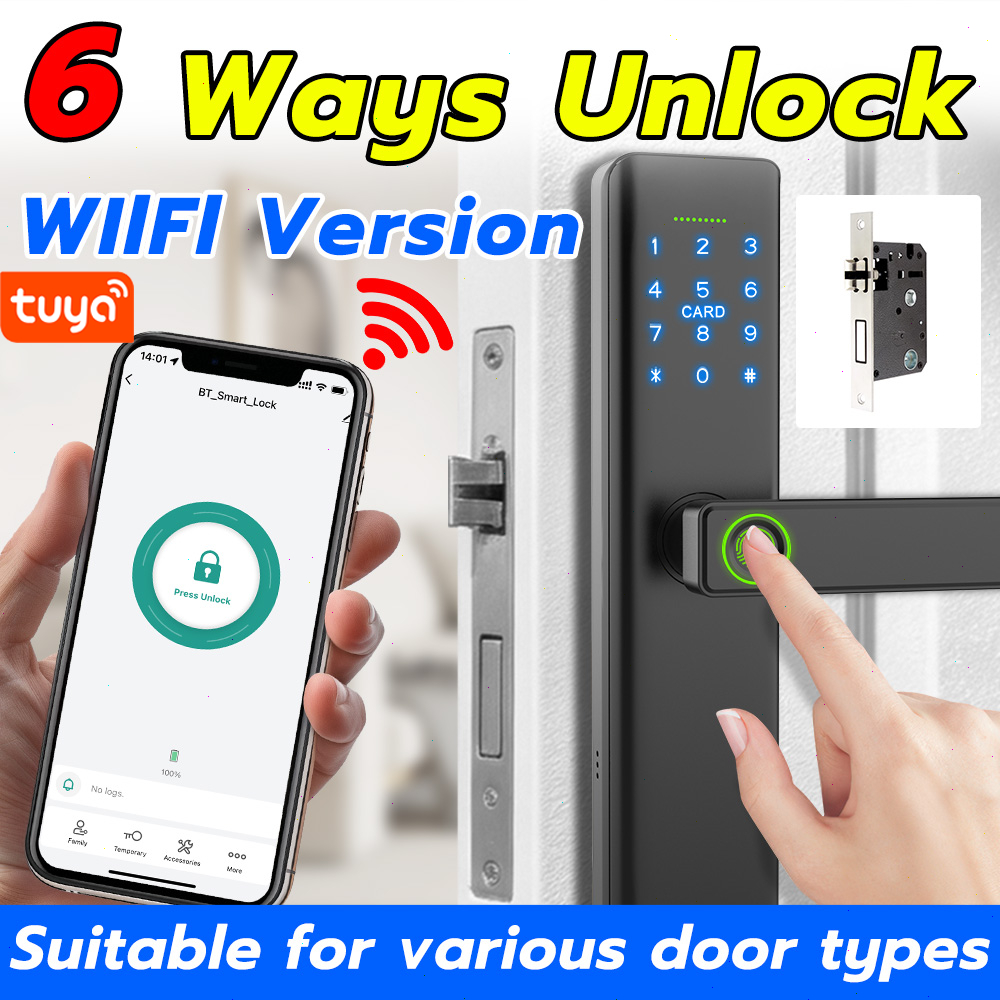 Tuya Smart Door Lock Smart Lock Digital Fingerprint Door Lock ...