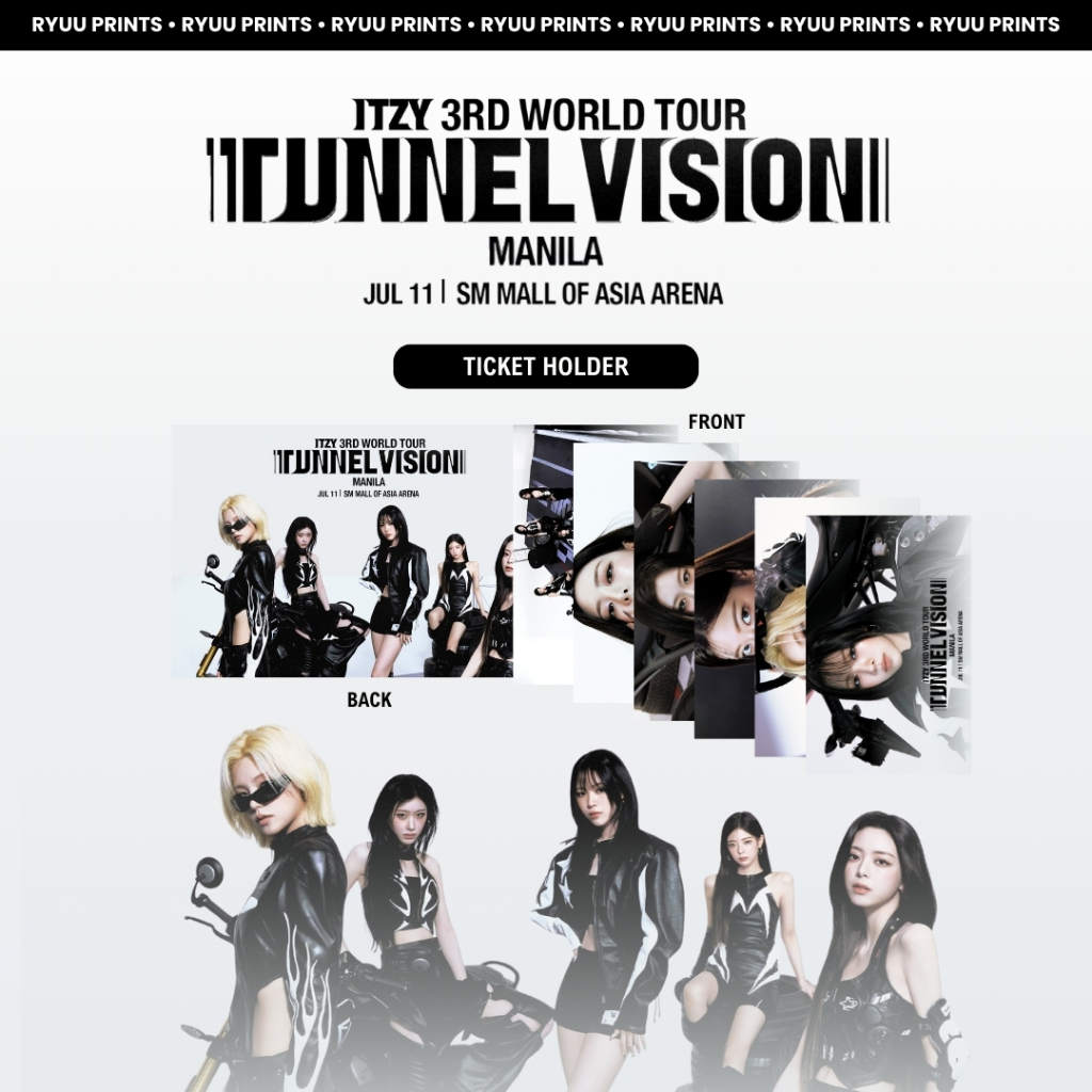 ITZY TUNNEL VISION WORLD TOUR IN MANILA TICKET HOLDER with RANDOM