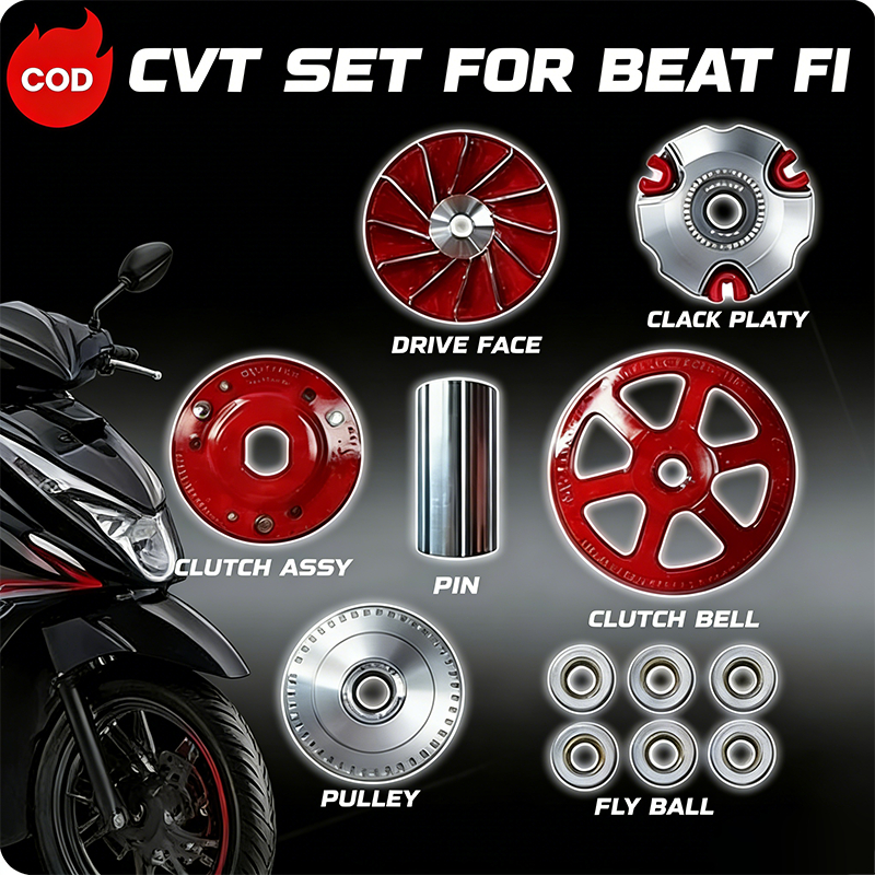 GENUINE Mutarru CVT Pulley Set for Motorcycle – High Performance and ...