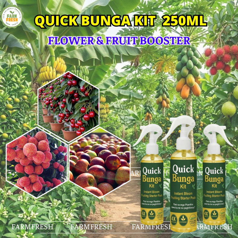 Quick Bunga Kit 250ml Liquid Foliar Flower & Fruit Booster Spray for ...