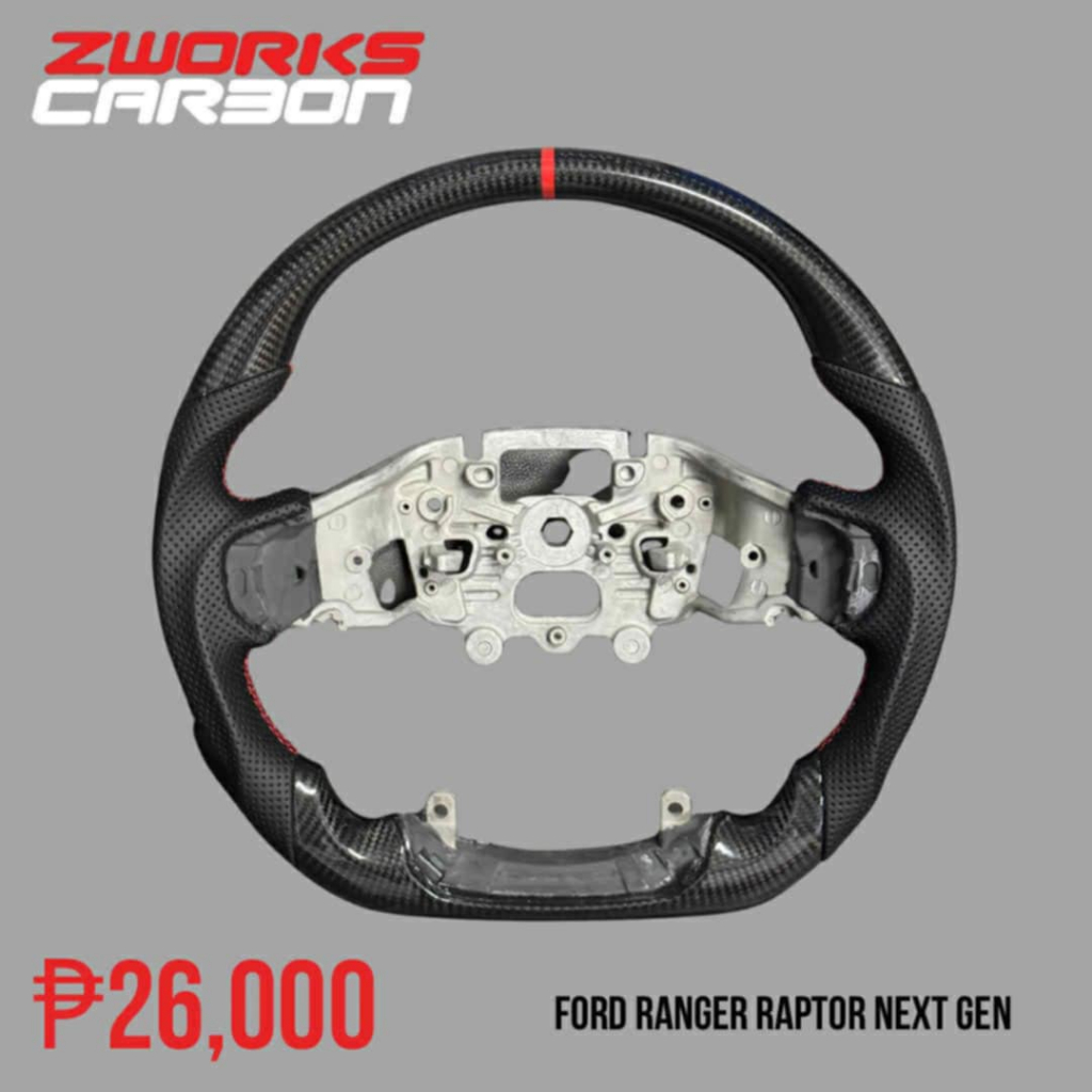 Zworks Carbon Steering Wheel Ford Ranger Raptor 2023-Up | Shopee ...