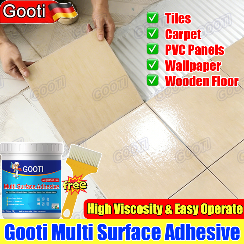 Free Brush Gooti Multi Surface Adhesive Acrylic Floor Adhesive For Tile ...