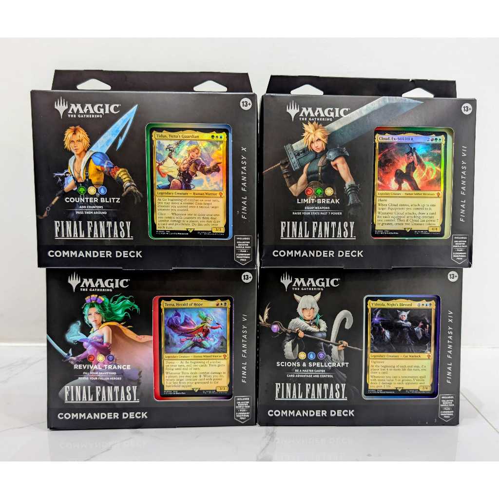 Final Fantasy Commander Deck Counter Blitz Limit Break Revival Trance  Scions Spellcraft MTG Magic | Shopee Philippines