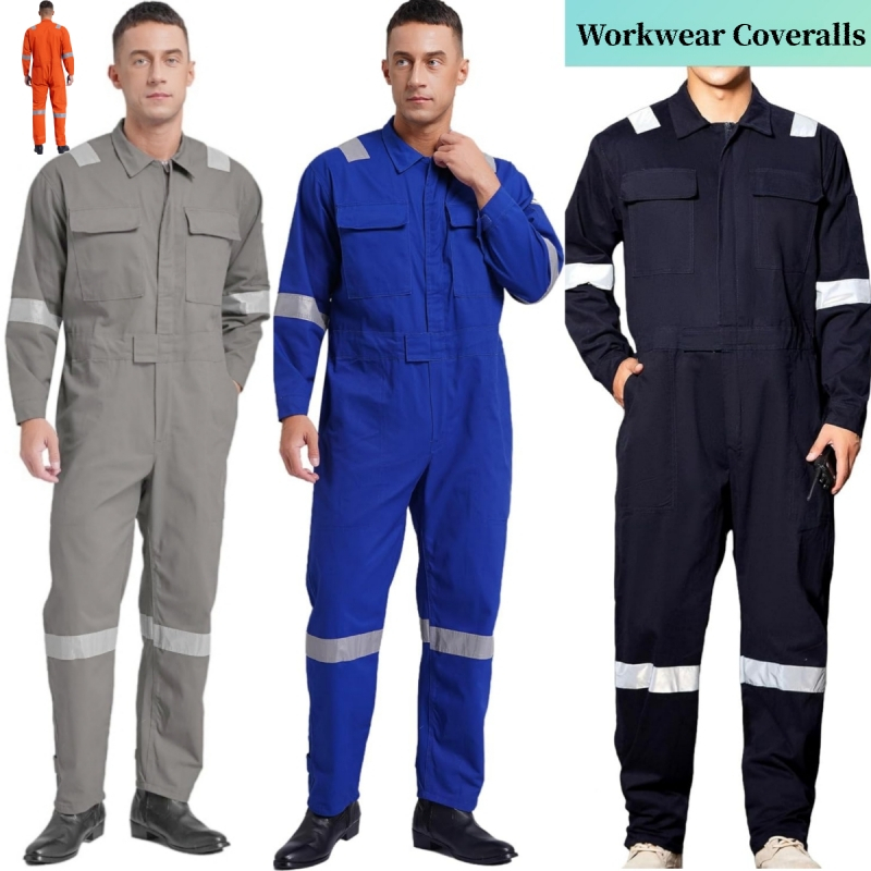 Labor Uniform Coveralls Safety Workwear for Men Women Heavy Duty Long ...