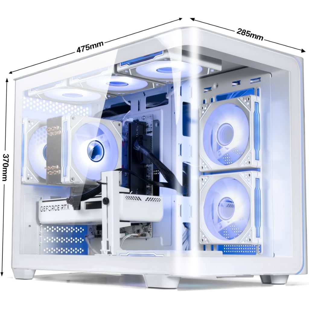 suevery Pre Built Desktop Gaming PC DDR5 32GB, RTX 5060 8GB, Ryzen 7 ...