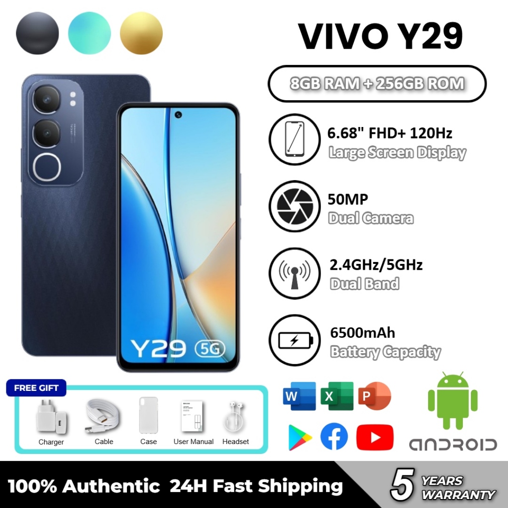 VIvo Y29 5G Smartphone - 6.68