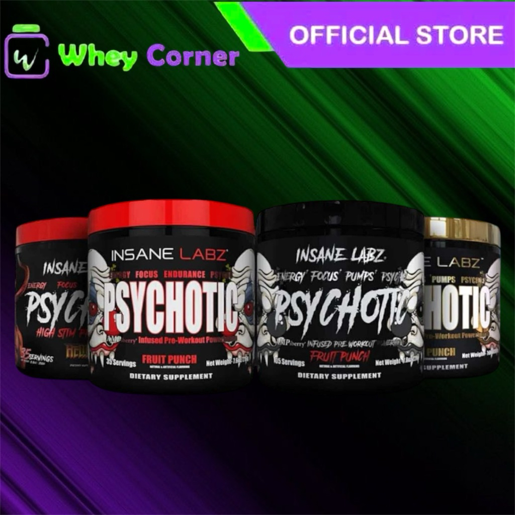 Insane Labz Psychotic Pre-Workout 35/60 servings | Shopee Philippines