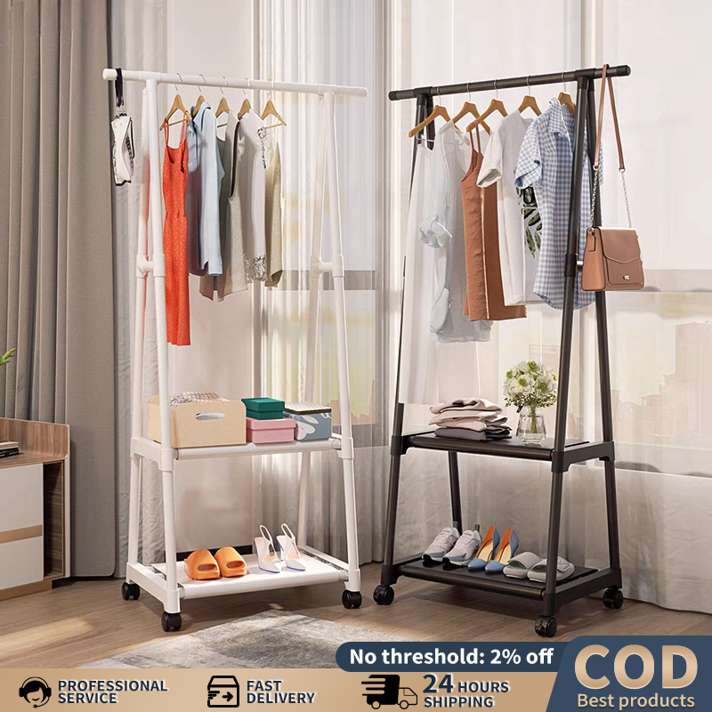 Triangle Coat Rack Floor Bedroom Multifunction Clothes Hanger Versatile ...