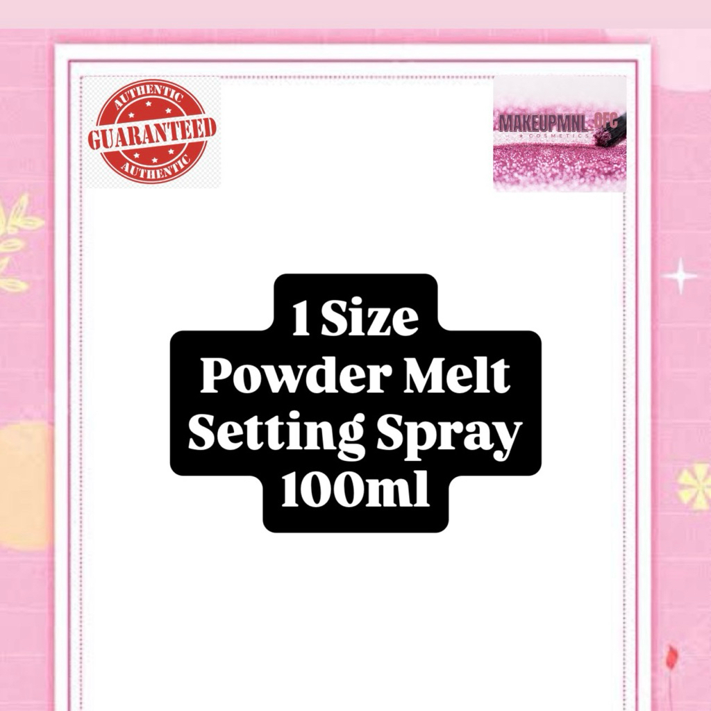 1SIZE POWDER MELT SETTING SPRAY 100ml | Shopee Philippines