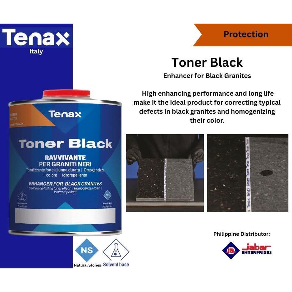 Tenax TONER Black granite color enhancer - Original | Shopee Philippines