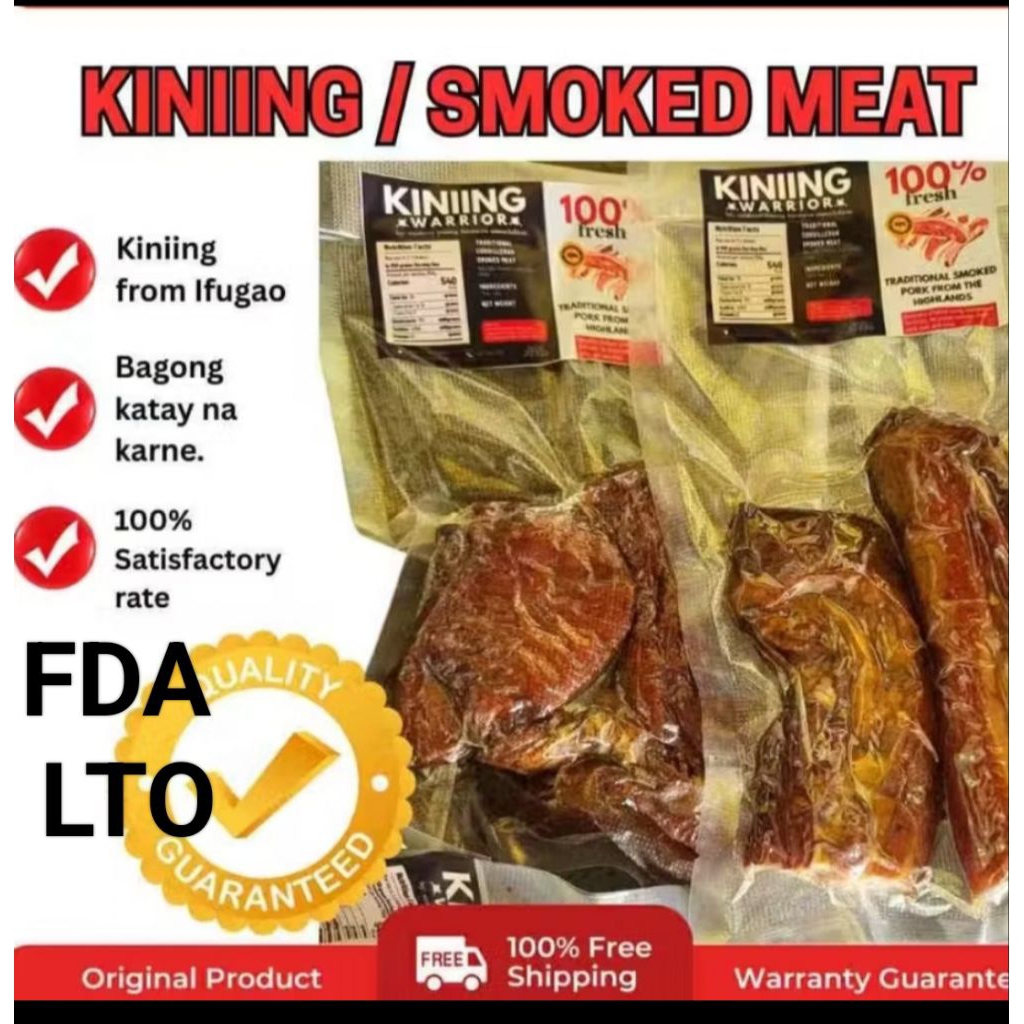 LEGIT KINIING FROM IFUGAO/Smoked Meat/CuredMeat | Shopee Philippines