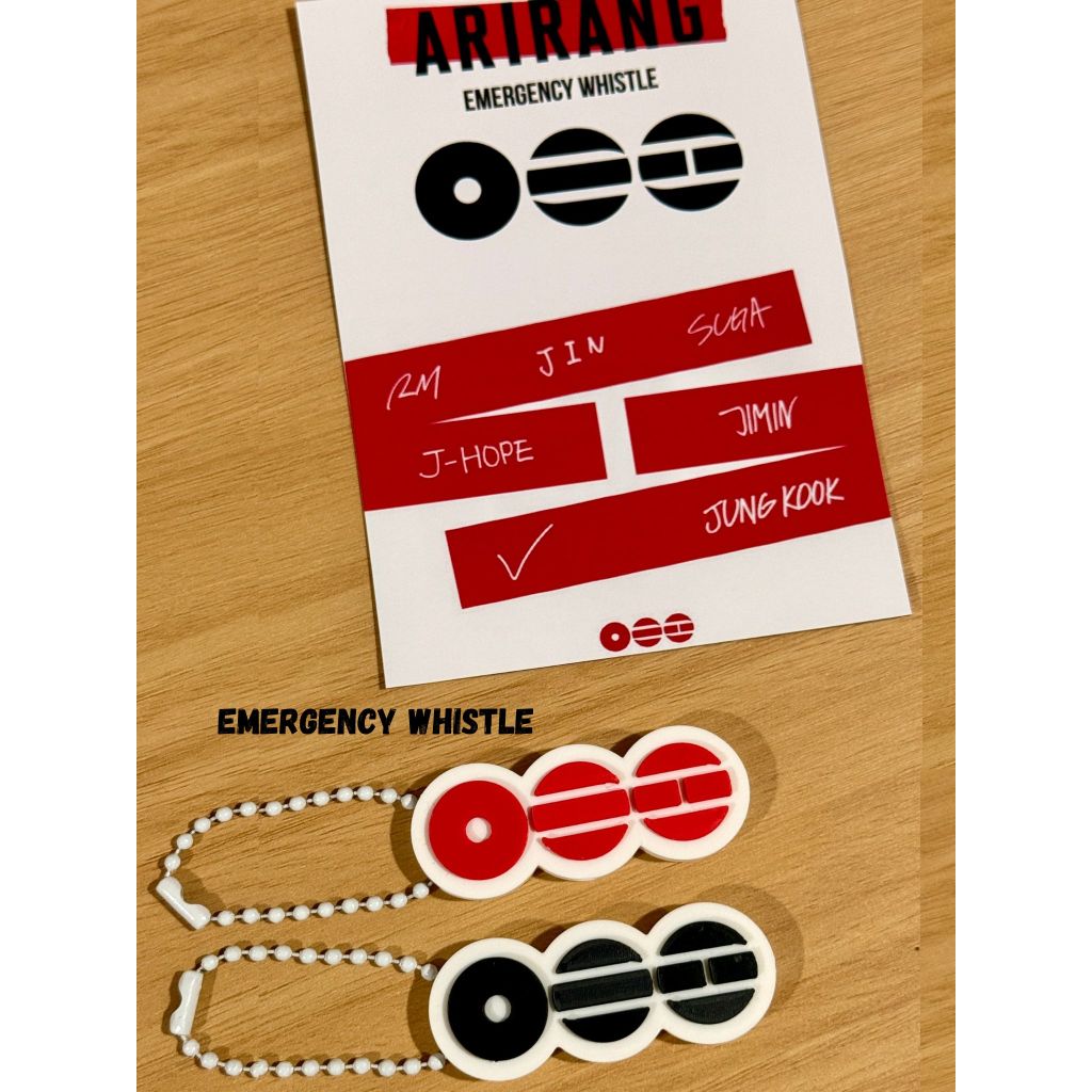 BTS Arirang Inspired 3D Printed Fidget Clicker and Emergency Whistle ...