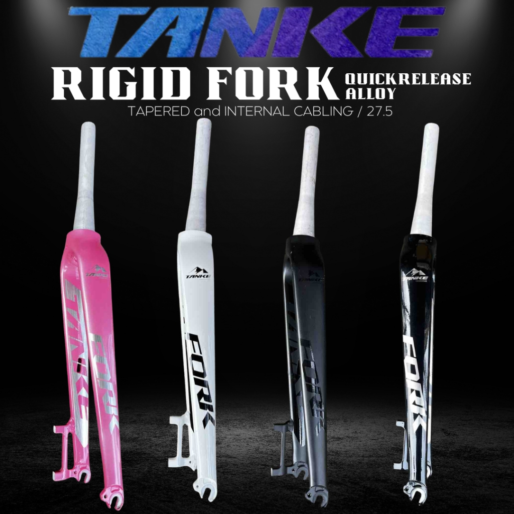 TANKE RIGID FORK ALLOY 27.5 QUICK RELEASE FOR MTB | Shopee Philippines