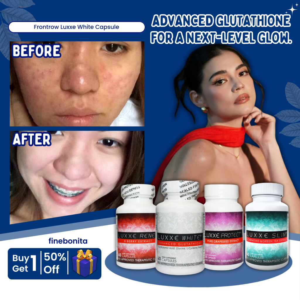 FRONTROW Luxxe White Slim Renew Protect 60 capsule Glutathione Whitening  Slimming Vitamins Front Row