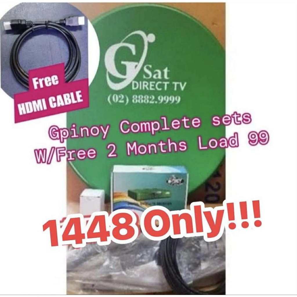 Gsat Pinoy Complete sets With Free 2 months Load Plan 99 | Shopee ...