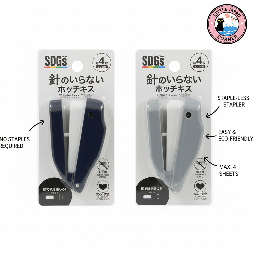 Sun‑Note Staple‑less Stapler – Eco‑Friendly & Safe ※Color Not ...