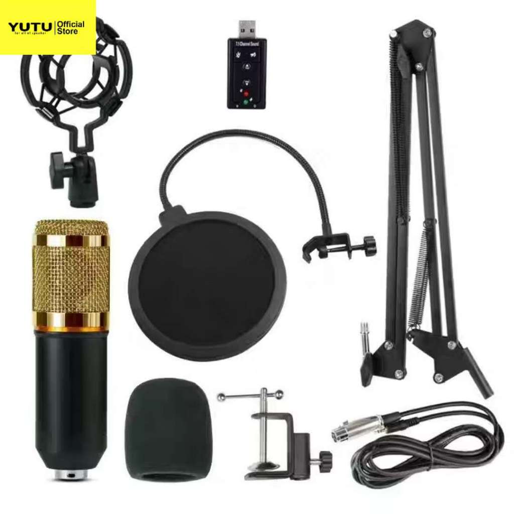 Bm800 Condenser Microphone Kit Studio Suspension Boom Scissor Arm Sound ...