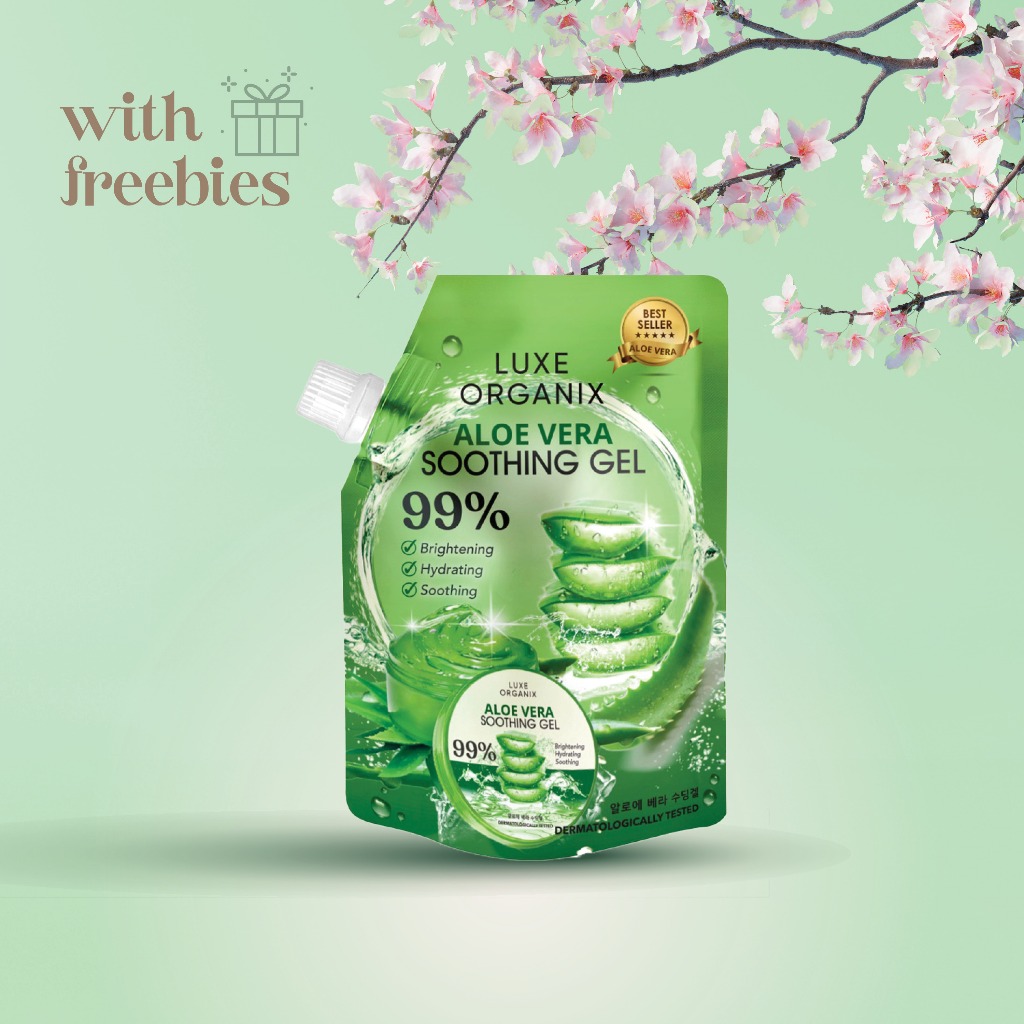 LUXE ORGANIX Organic Aloe Vera Soothing Gel Moisturizer Made in Korea  Refill Pouch | Shopee Philippines