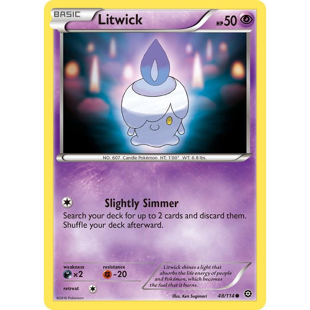 Litwick #48 Pokemon Steam Siege | Shopee Philippines