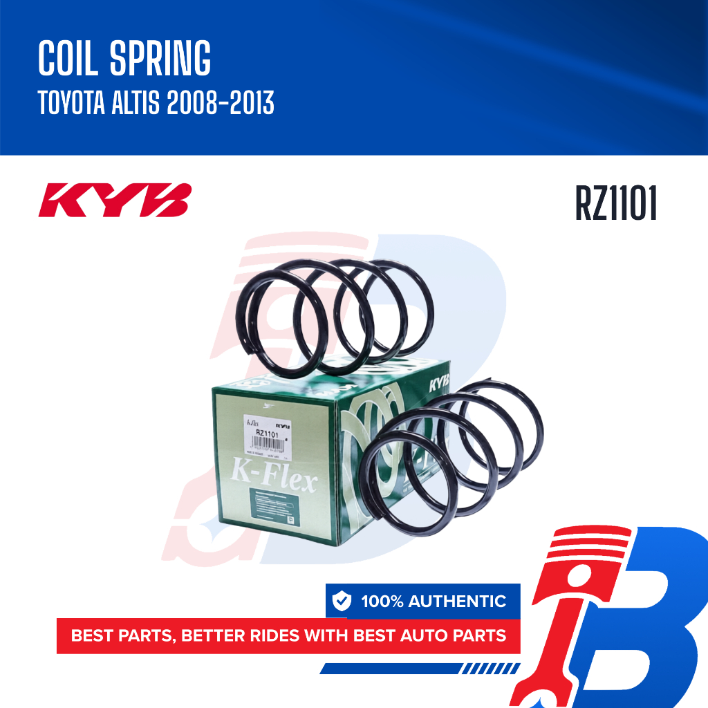 KYB (2pcs) KFlex Coil Spring for Toyota Altis ZRE14/ZZE14 2008-2013 ...