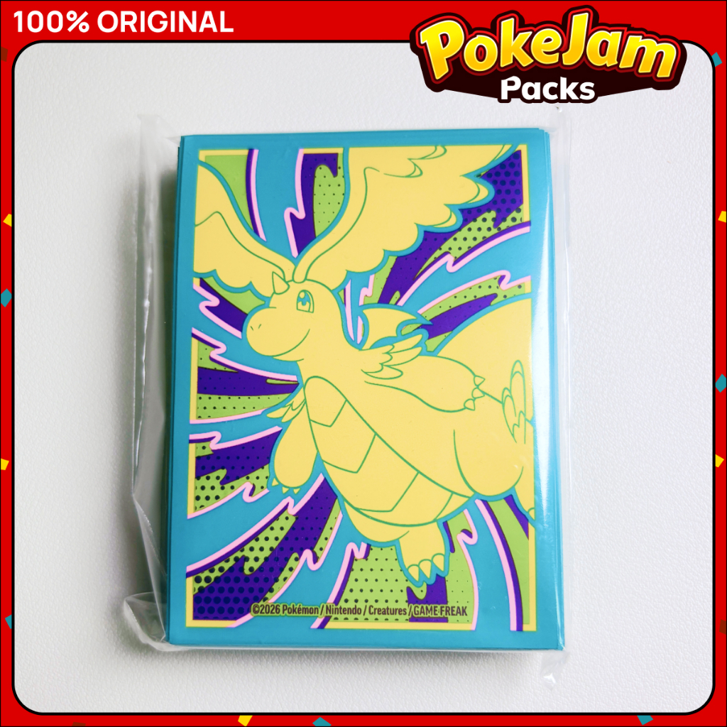 dragonite card sleeves Pokemon Center Japan Decorate and protect an entire deck with this set of card sleeves that even comes with extras so youre always prepared for battle. Pokemon Mega Evolution Ascended Heroes