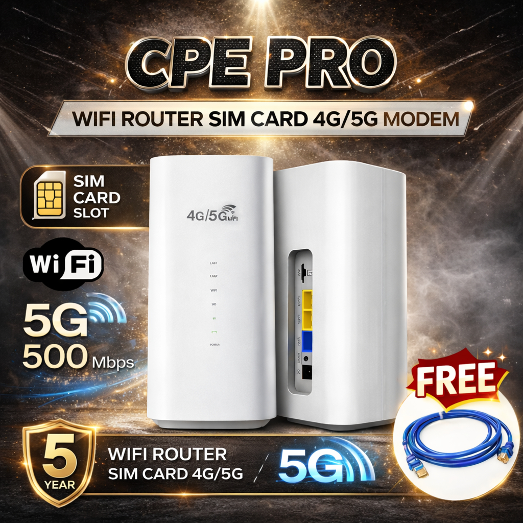 NEW 2026 WiFi Router Sim Card Modem 𝟒𝐆/𝟓𝐆 𝐂𝐏𝐄 𝐏𝐑𝐎 LTE Open line Up to ...