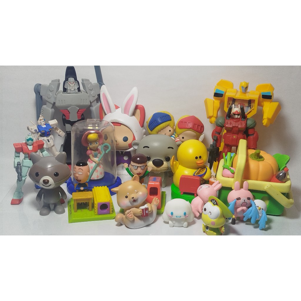 Assorted Toy Figures Sofubi | Vinyl | Gundam |McDo | Plastic Materials ...