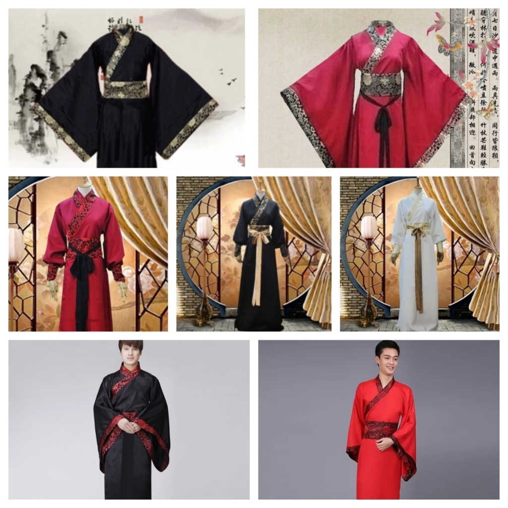 COD [Mainit na Selling Item] Hanfu Tang Suit para sa mga Lalaki at ...