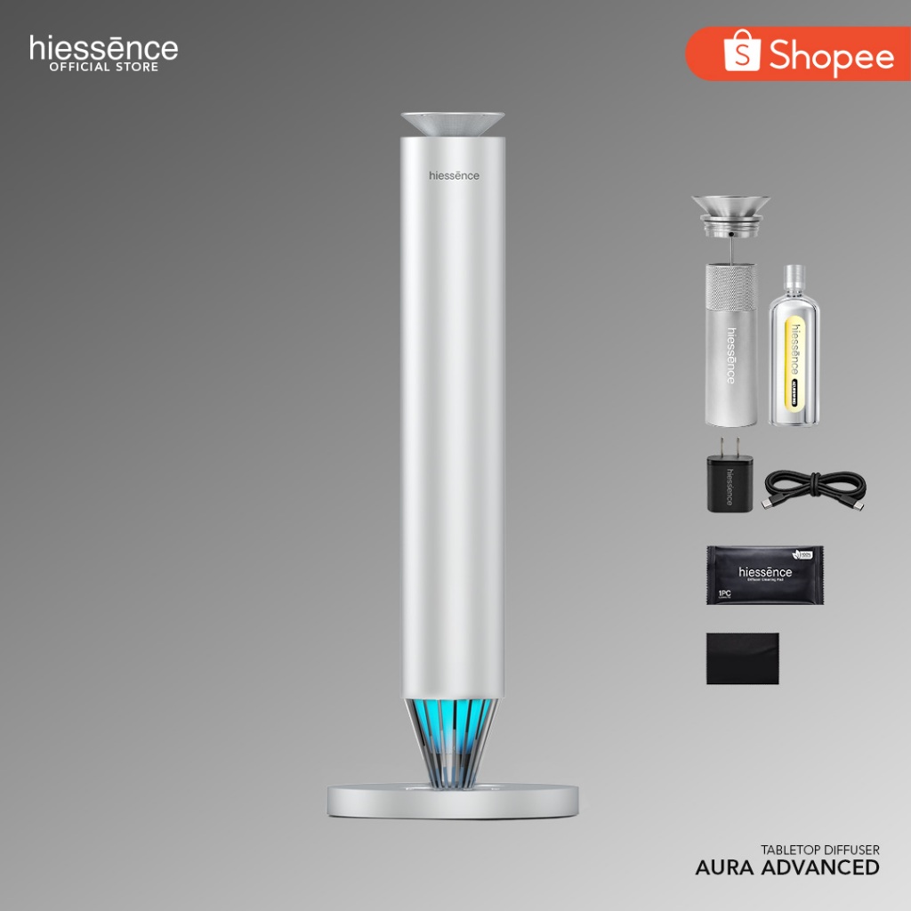 hiessēnce Aura Advanced Nebulizing Smart Aroma Diffuser (Aluminum ...