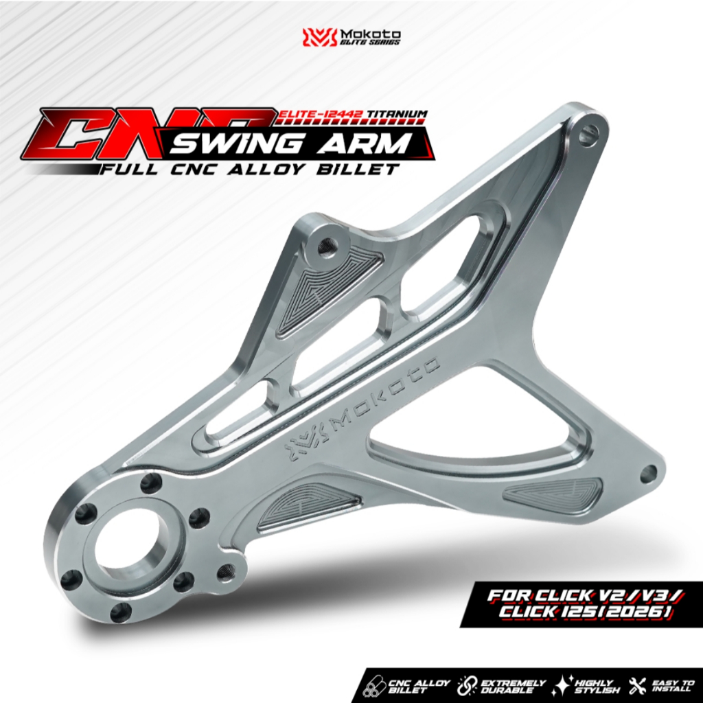 MOKOTO ELITE SERIES SWING ARM CLICK V2/V3/V4 2026 SILVER ELITE