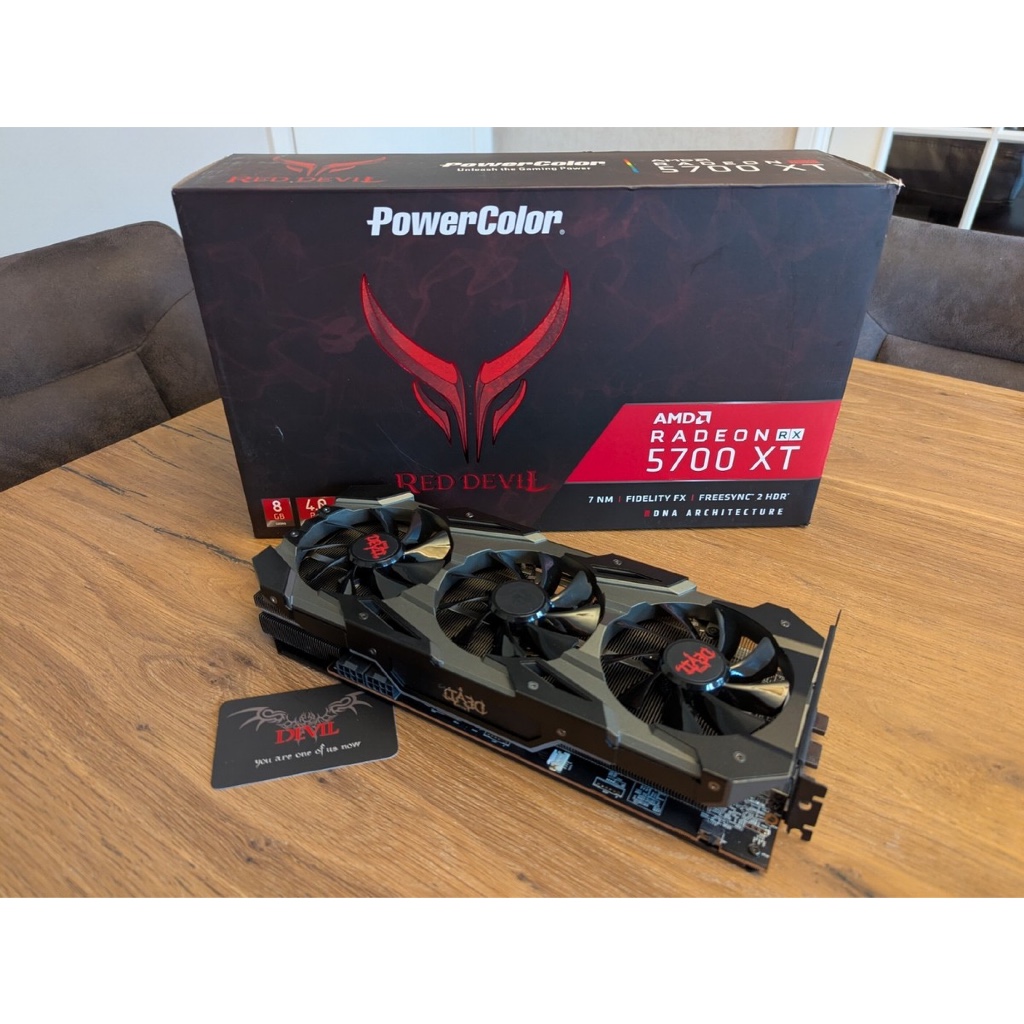 Brand New PowerColor Red Devil AMD Radeon RX 5700 XT 8GB GDDR6 Graphics ...