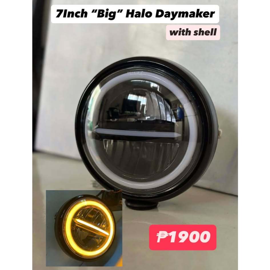 7 inch big halo daymaker headlight w/ shell | Shopee Philippines
