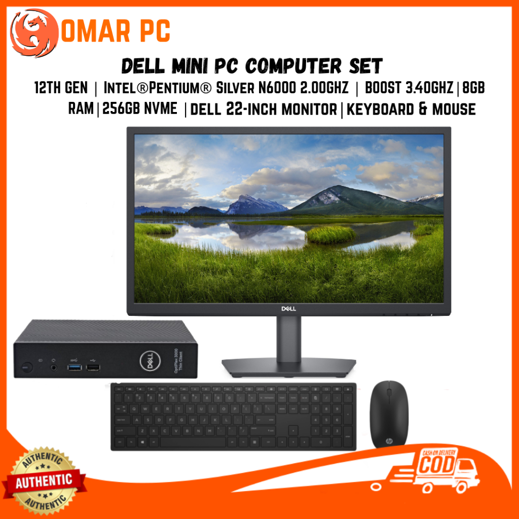 Dell Computer Set Intel®Pentium® Silver N6000 | 8GB RAM | 256GB NVME ...