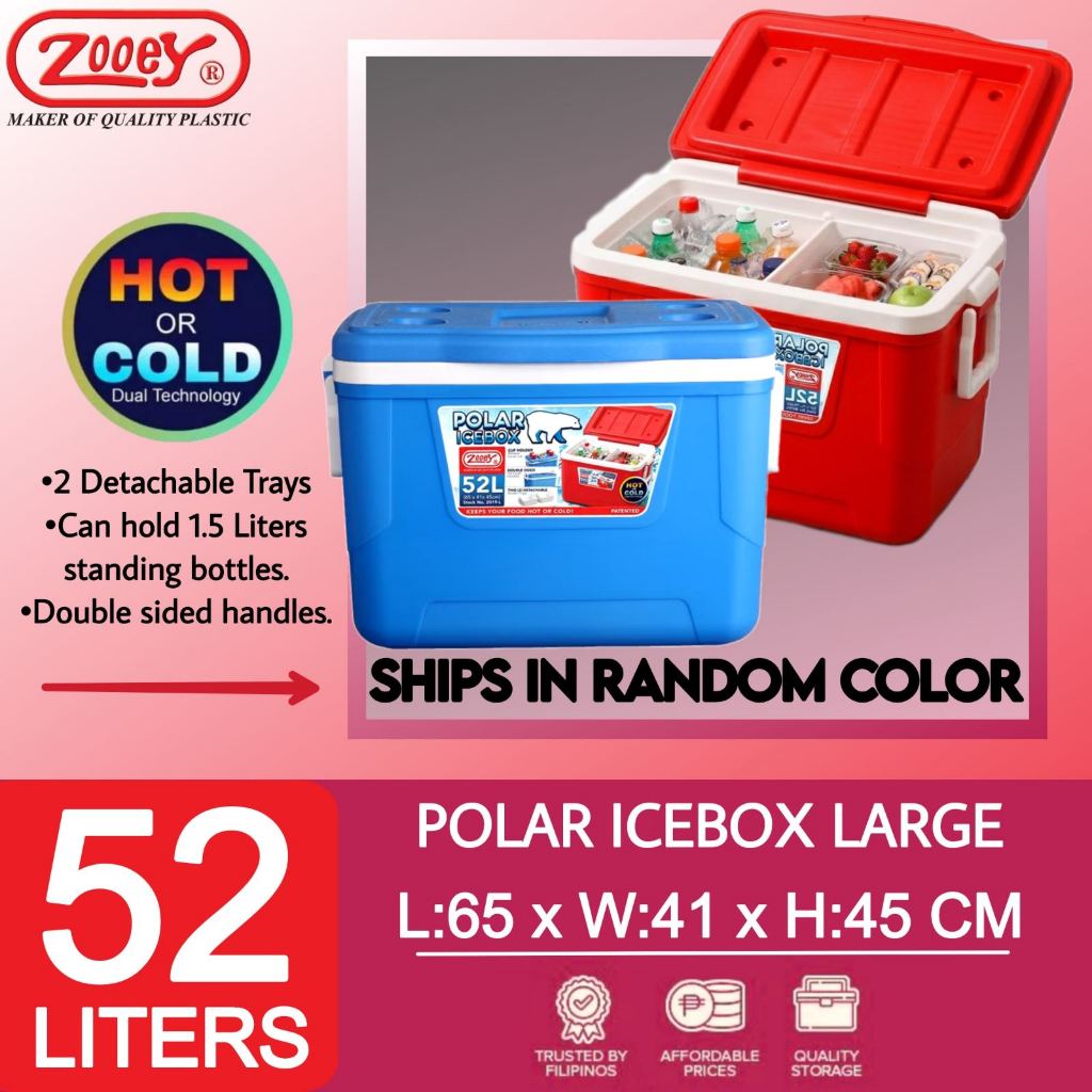 ZOOEY COOLER BOX 52-LITERS / POLAR ICE BOX / ICE CHEST / INSULATED ...