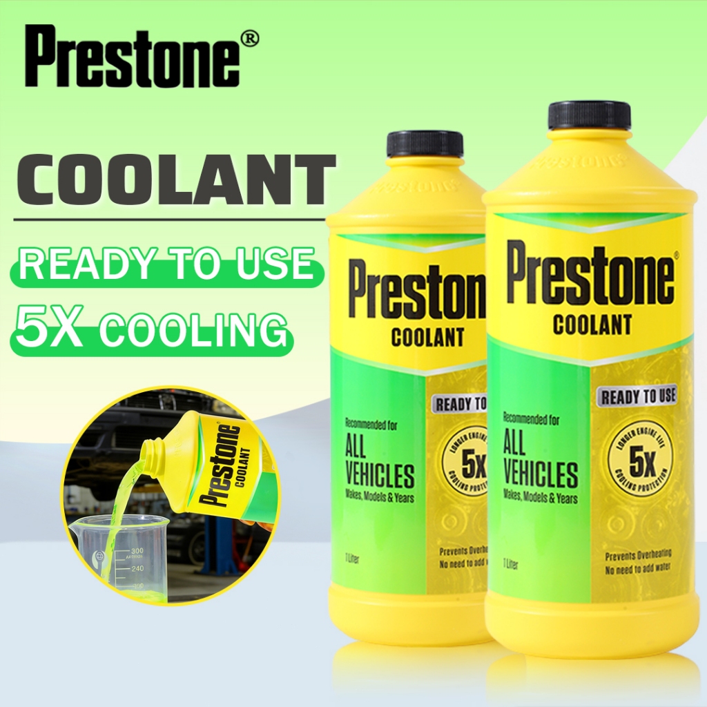 Prestone Coolant Reday To Use Green 1Liter Prevents Overheating Rust ...