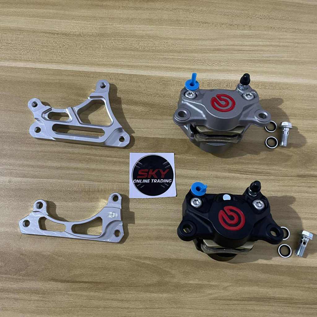 Brembo Caliper 2Pot Premium Quality Universal with QR-Code+Bracket ...