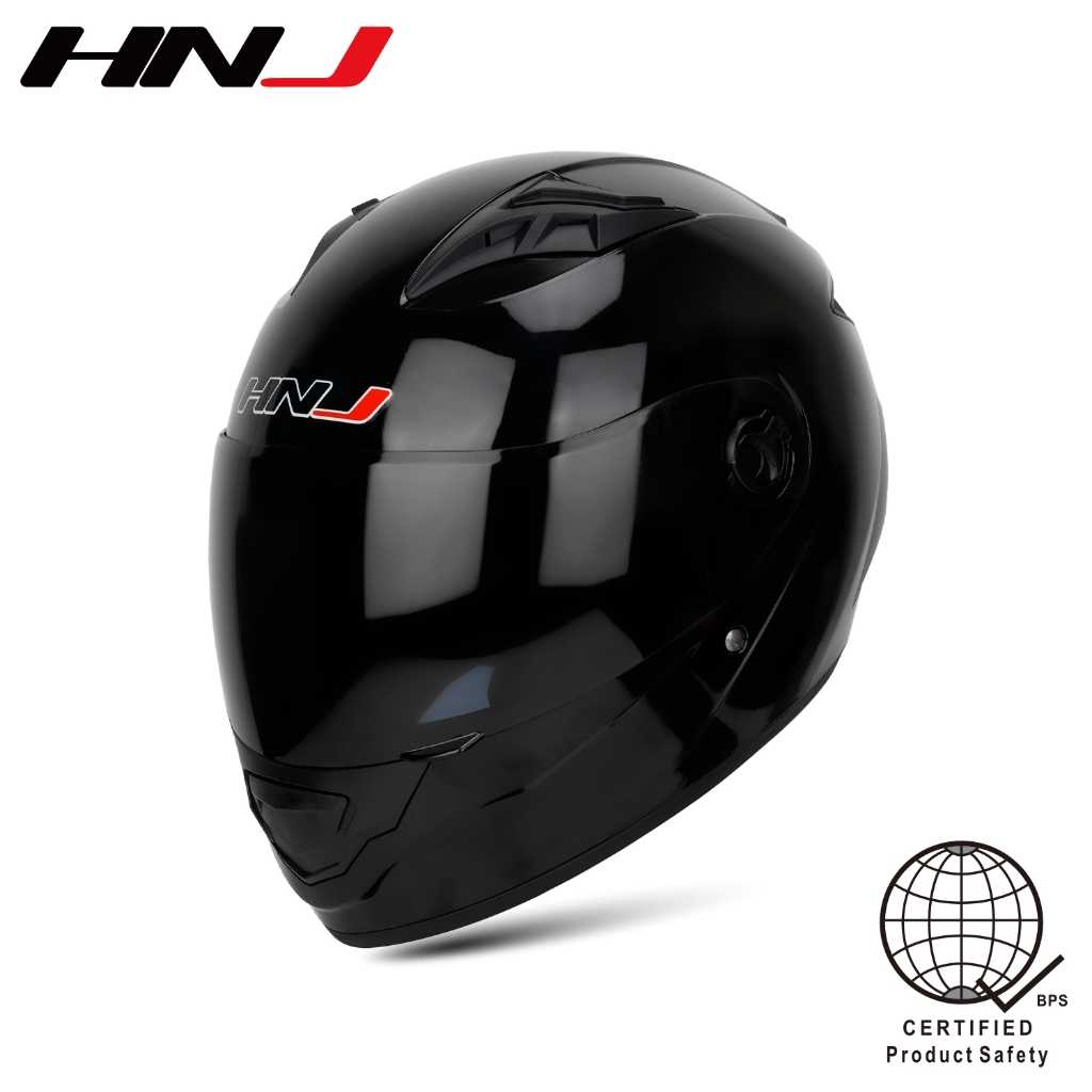HNJ A4-012-F PLAIN Full Face Motorcycle Helmet (Single Visor) | Shopee ...
