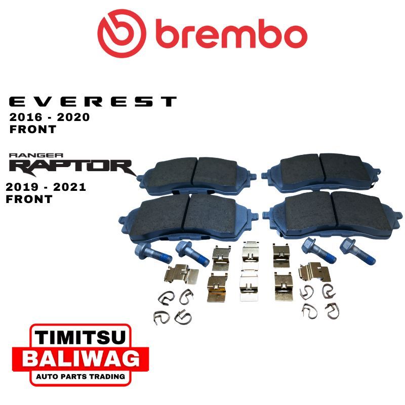 BREMBO FRONT BRAKE PAD SET FOR FORD RANGER RAPTOR 2019-2021 / EVEREST ...