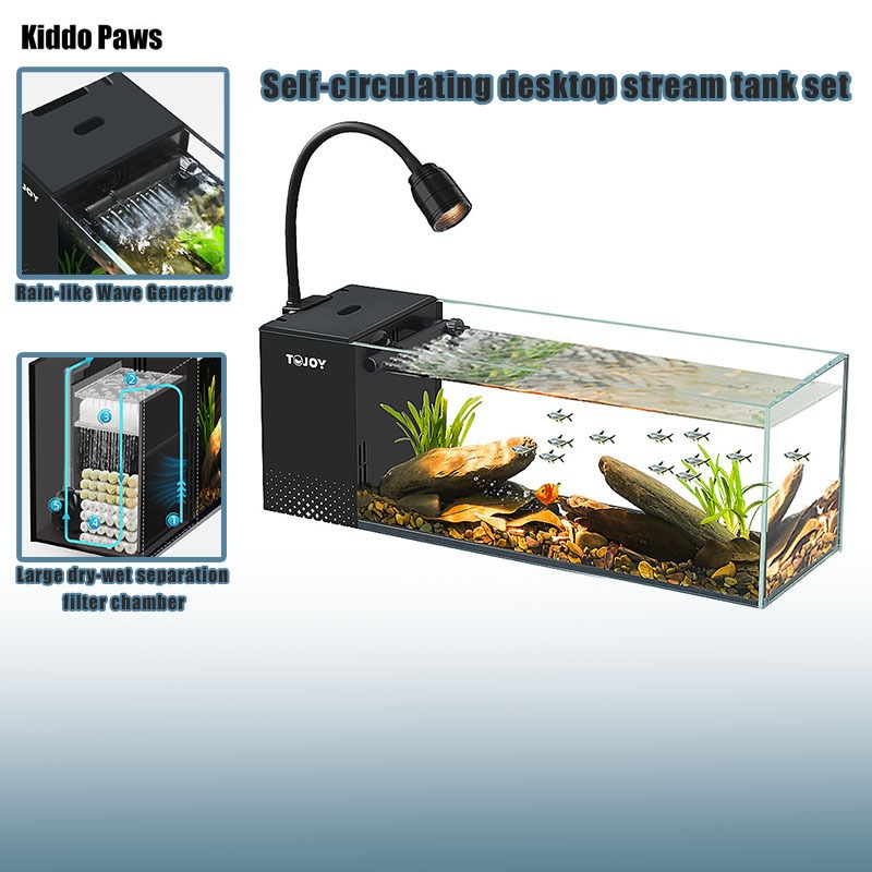 Micro Landscape Fish Tank Aquarium Set Cana | Desktop Fish Tank with ...