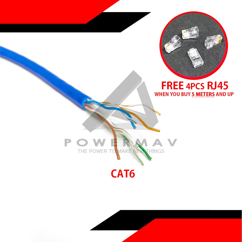 Cat6 UTP Ethernet LAN Cable Sold Per Meter High Speed Network Cable ...