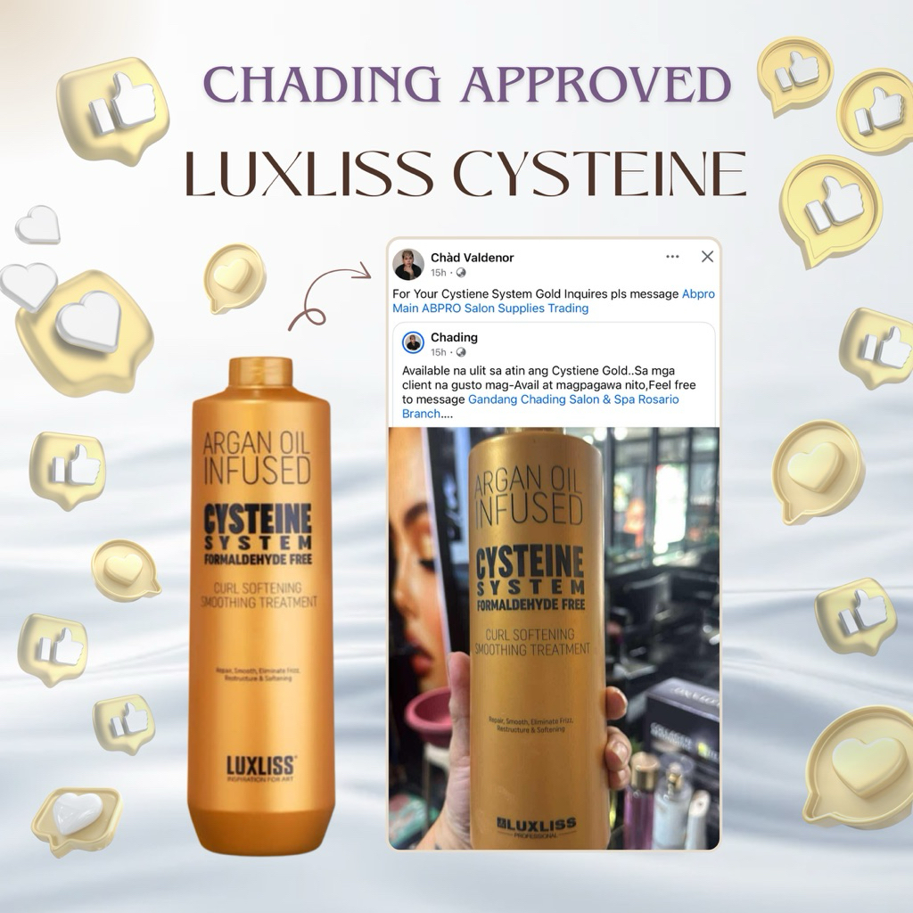 Original Luxliss Cysteine 1000ml Hair Treatment formaldehyde free ...
