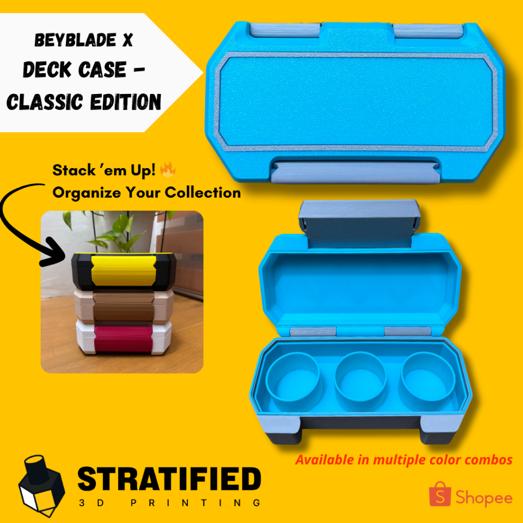 Beyblade X Deck Case – Classic Edition | 3D Printed Stackable Storage ...