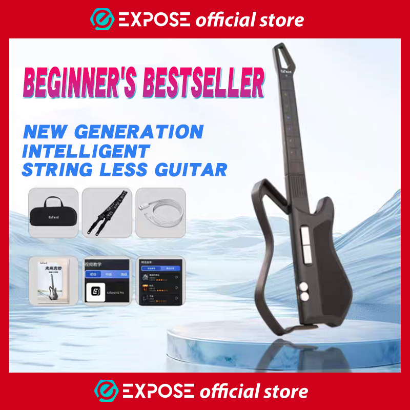 EXPOSE Guitar Stringless Smart Guitar Portable Travel Guitar With App ...
