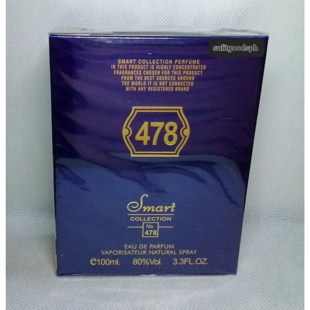 SMART COLLECTION PERFUME NO. 478 FOR MEN 100 ML EDP | Shopee Philippines