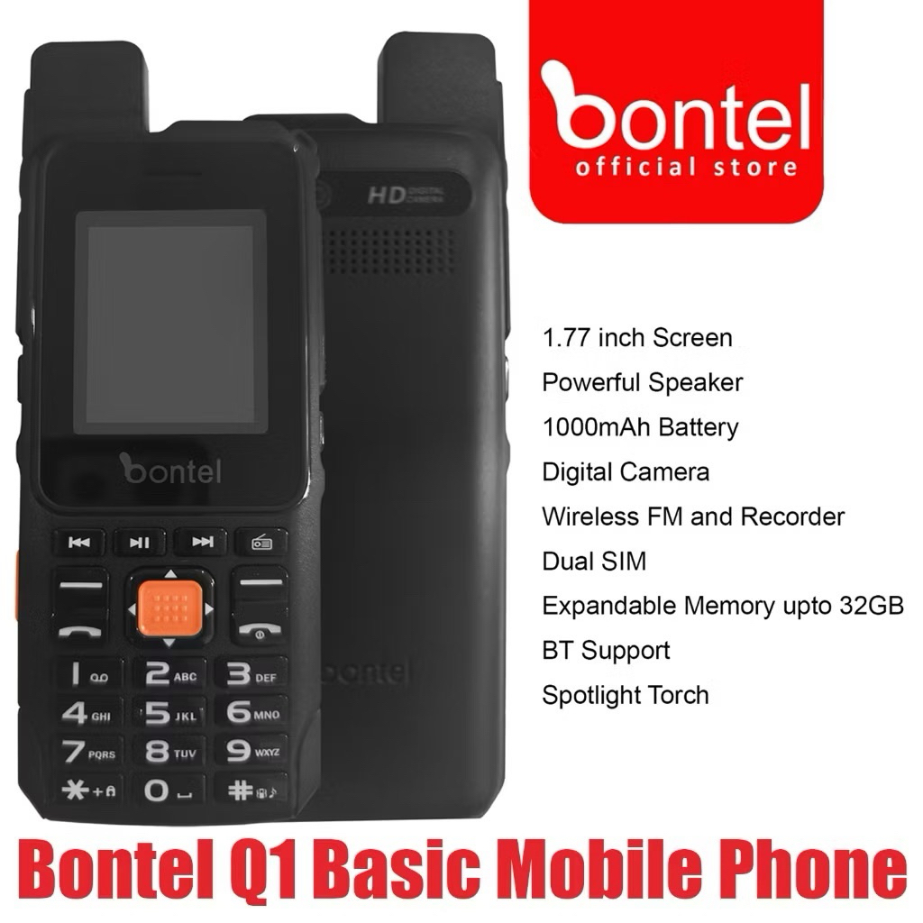 bontel brand keypad phone Q1 1.77 inches dual sim | Shopee Philippines