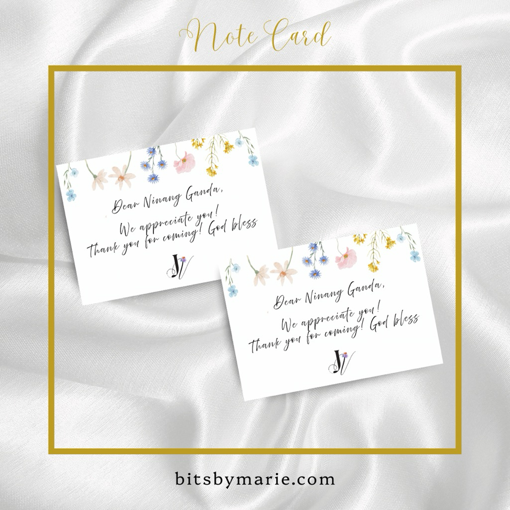 Personalized Wedding Note Card | Virtual Print Studio | Shopee Philippines