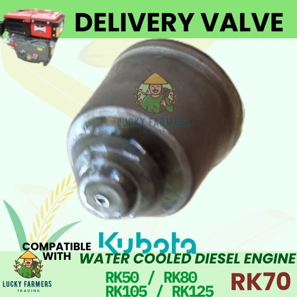 Delivery Valve Kubota RK70, RK80, RK105, RK125 Water Cooled Diesel ...